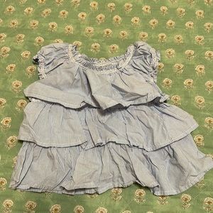 Mayoral blue and white striped top girls sz 4t